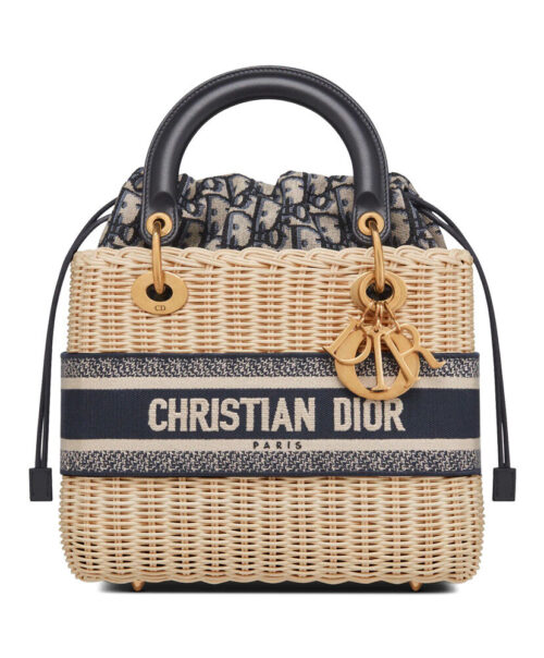 Christian Dior Medium Lady Dior Bag Dark Blue